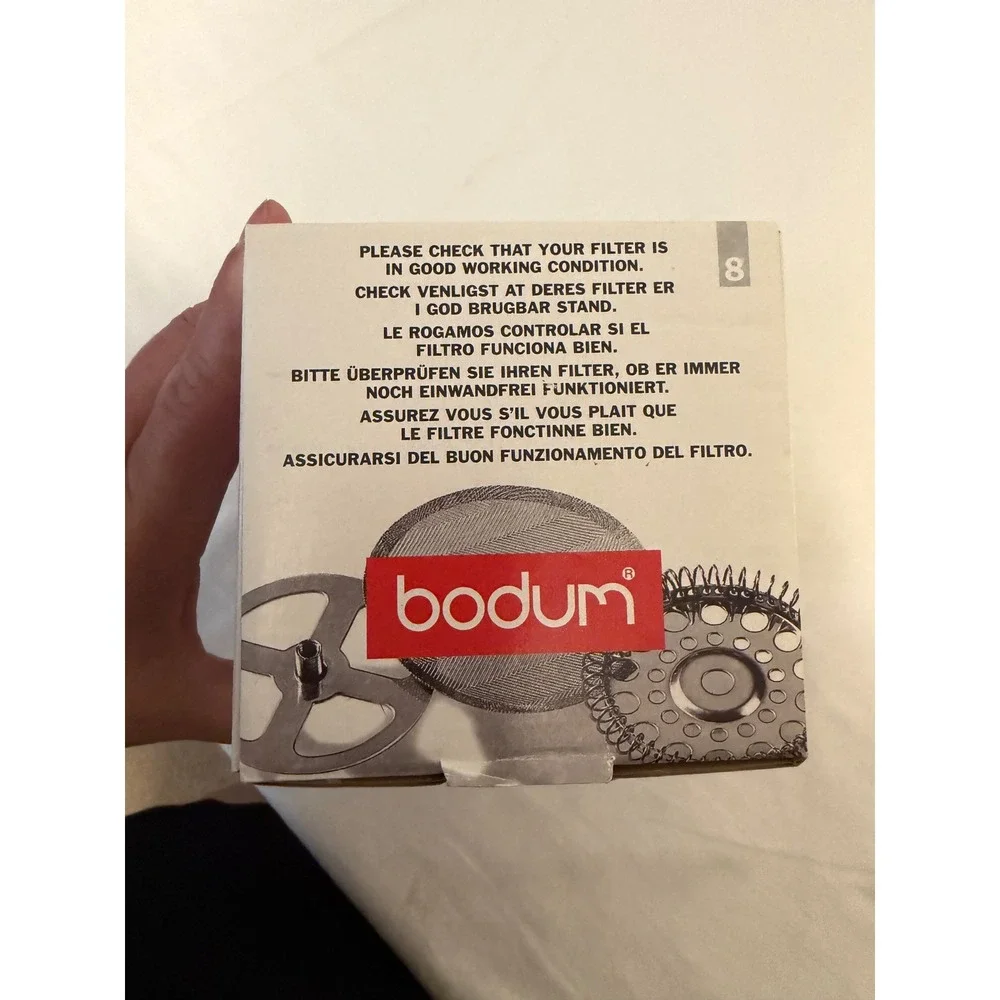 Bodum 1508-10 Spare Glass Beaker 8 Cup 1.0L 34oz French Press Replacement Clear